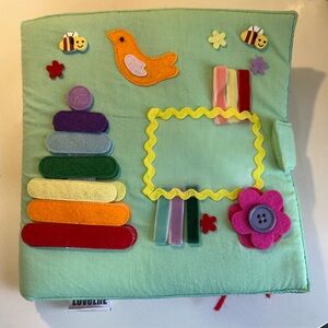 Montessori Felt Velcro Quiet Busy Book Educational toddler